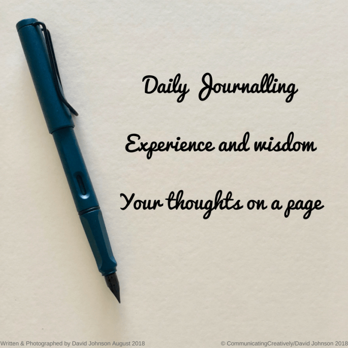 Daily JournallingExperience and wisdomYour thoughts on a page