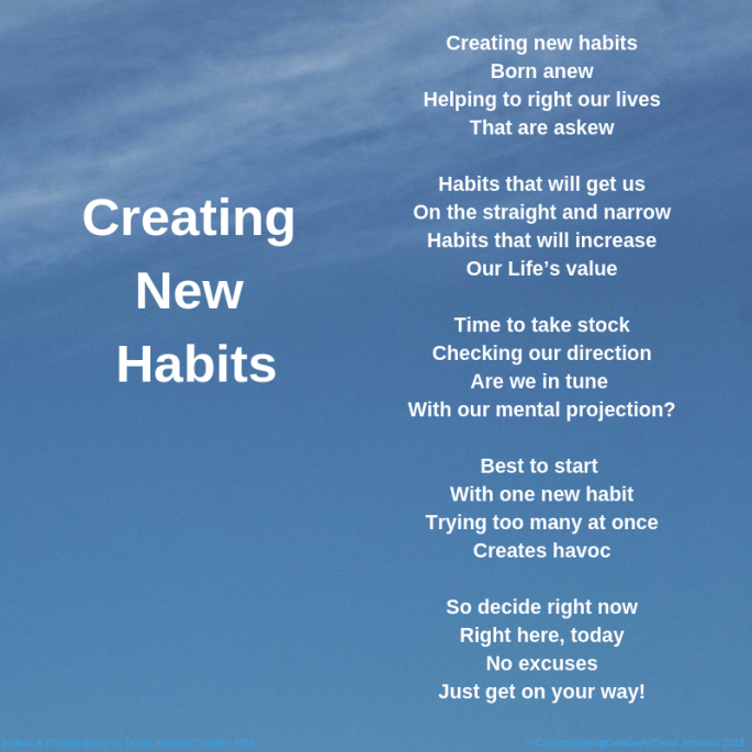Creating new habits 1