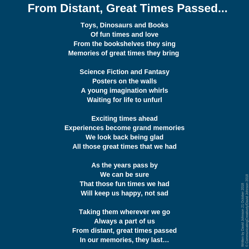 From Distant, Great Times Passed...2