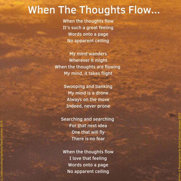 When the thoughts flow...1