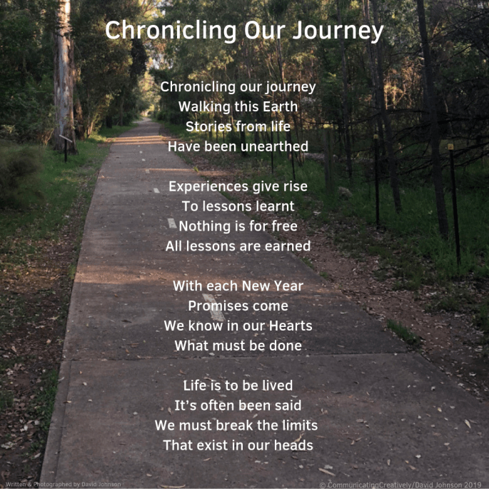 chronicling our journey walking this earth stories from life have been unearthed experiences give rise to lessons learnt nothing is for free all lessons are earned with each new year pro