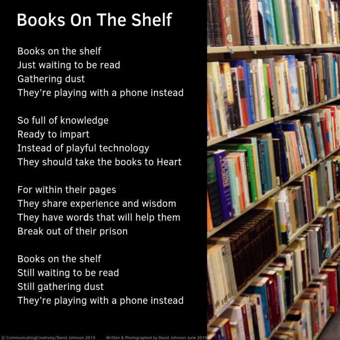 Books on the shelf