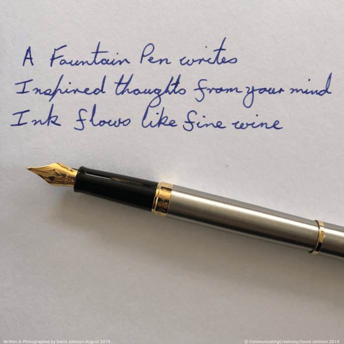 A Fountain Pen Writes