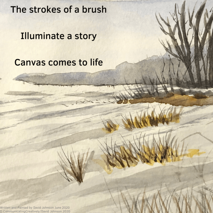 The strokes of a brush